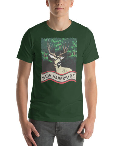 New Hampshire White Tail Buck Deer In The Woods Unisex T-shirt