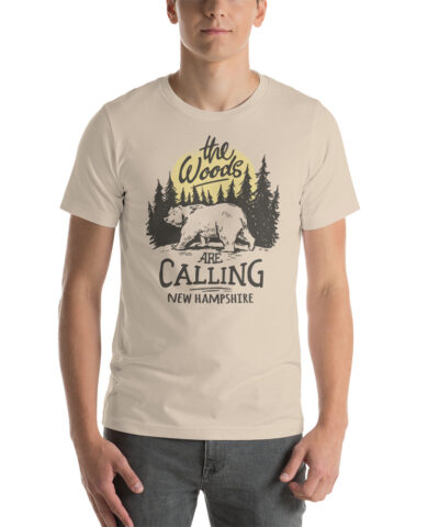 The Woods Are Calling New Hampshire Bear Unisex T-shirt